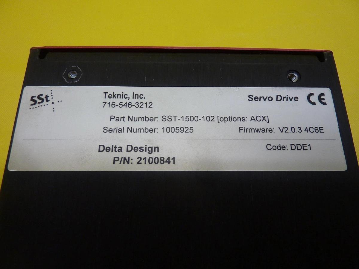 Used Teknic SST-1500-102 Servo Drive SSt ServoStepper Delta Design 2100841 Working