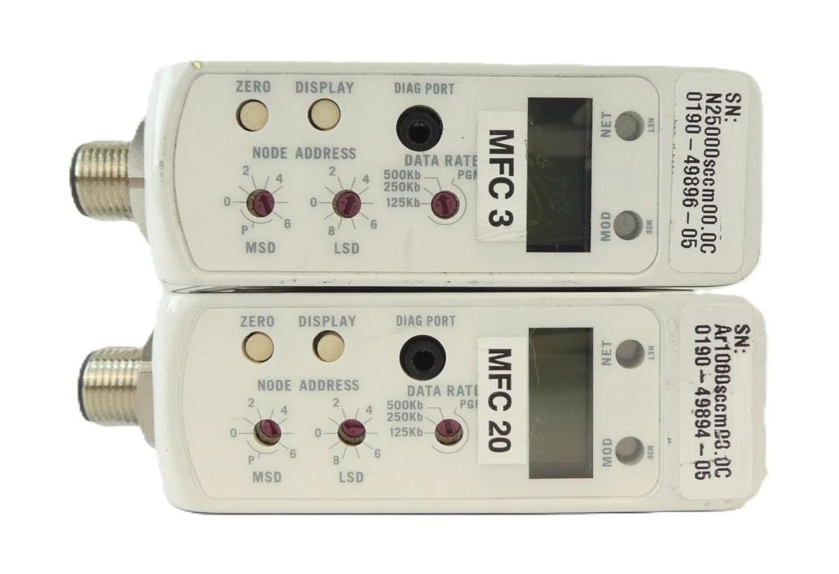 Used Brooks Instrument GF125C Mass Flow Controller MFC Reseller Lot of 10 Working