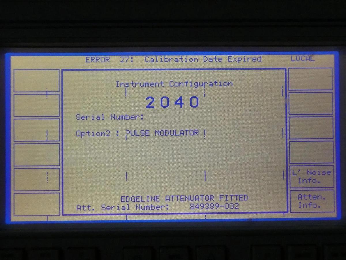 Used IFR 2040 10khz-1.35Ghz Low Noise Signal Generator 9.15 Error 27 Dented As-Is