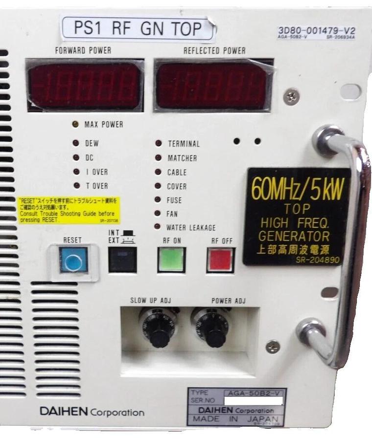 Used Daihen AGA-50B2-V RF Generator DGP-120A2-V TEL 3D80-001479-V2 Tested Working