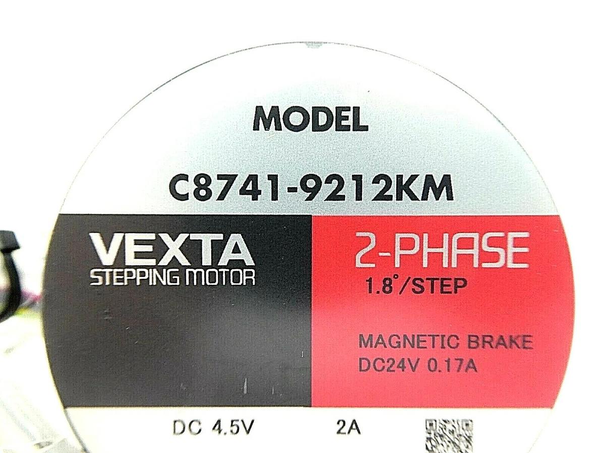 Used Oriental Motor C8741-9212KM 2-Phase Stepping Motor VEXTA Working Surplus