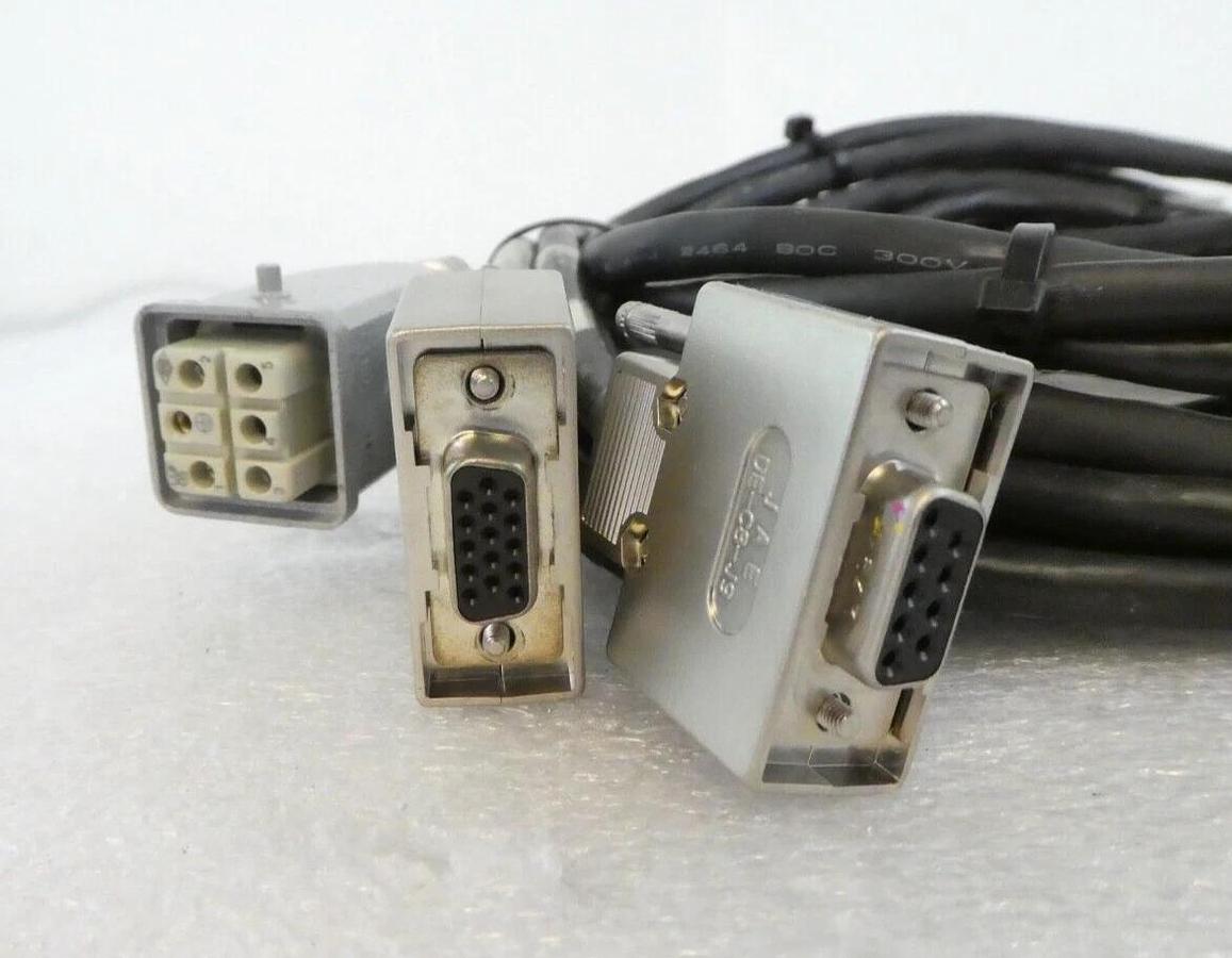 Used Kawasaki Prealigner Cable Set 50979-2159L03 50979-2194L02 AMAT 0190-09098 Spare