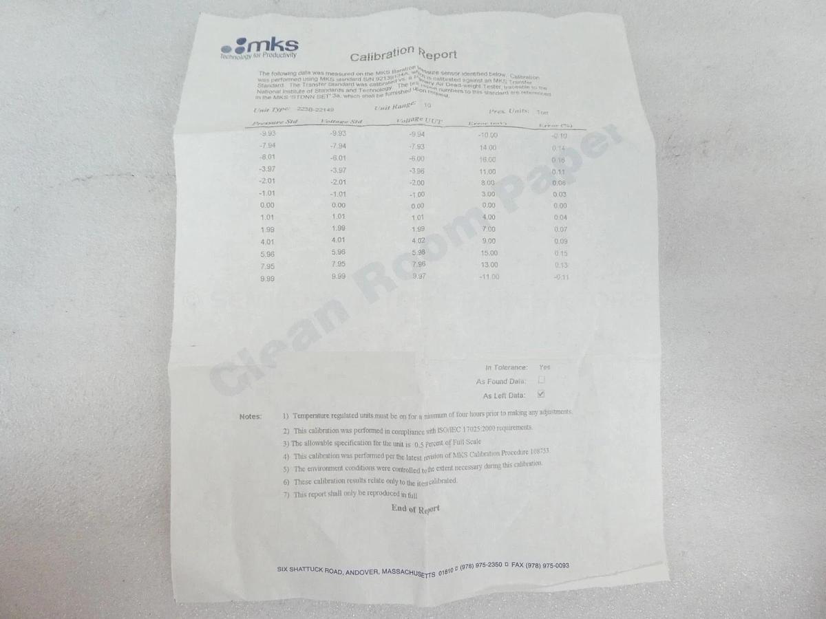 Used MKS Instruments 223B-22149 Baratron Manometer Novellus 27-00159-00 New Surplus