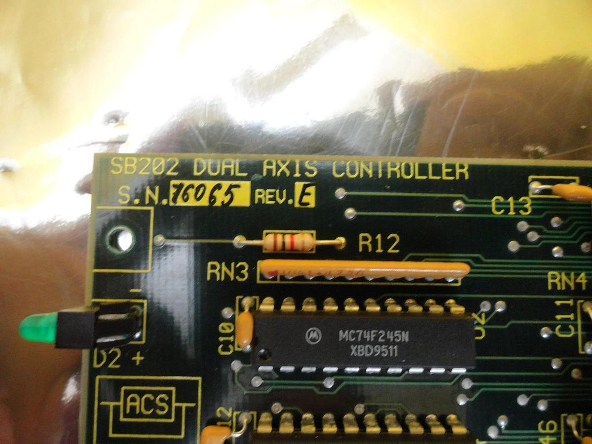 Used ACS Electronics 61754 SB202 Dual Axis Controller PCB Card AMAT Orbot WF 720 Used