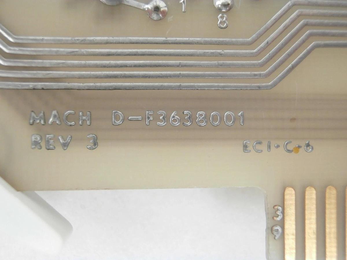 Used Varian Semiconductor VSEA D-F3637001 Analog Interface PCB Card Rev. D Spare