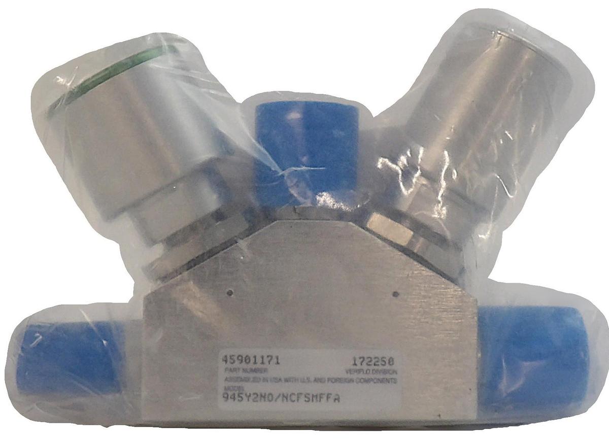 Parker Veriflo 45901171 3-Way Pneumatic Diaphragm Valve 945Y2NO/NCFSMFFA New