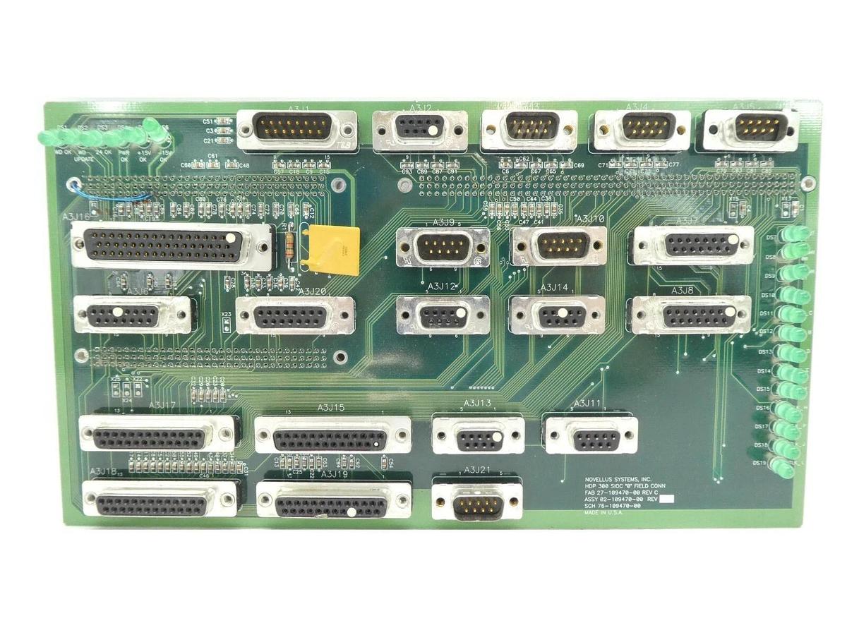 Novellus Systems 02-109470-00 Field Connector PCB HDP 300 SIOC '0' New Spare