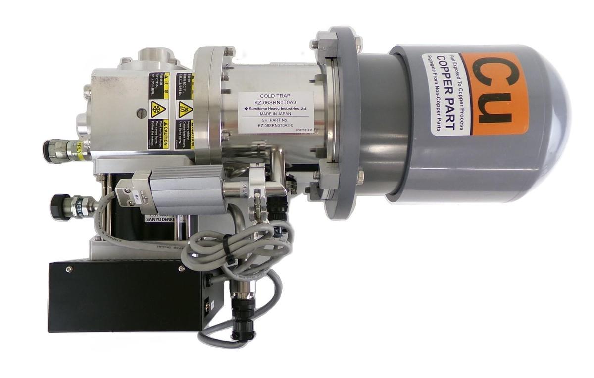 Used Sumitomo KZ-06SRN0T0A3 Cryopump System Cold Trap SICERA KZ Cu Working Surplus