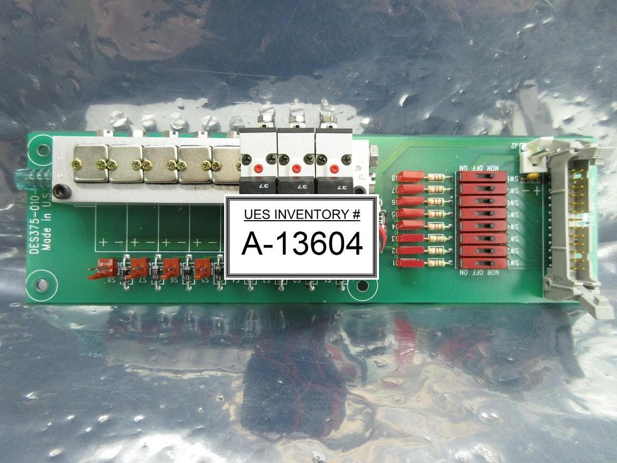 Used TECO Pneumatic DES375-010-8 3-Port Pneumatic Manifold Board PCB HA010E1 Working