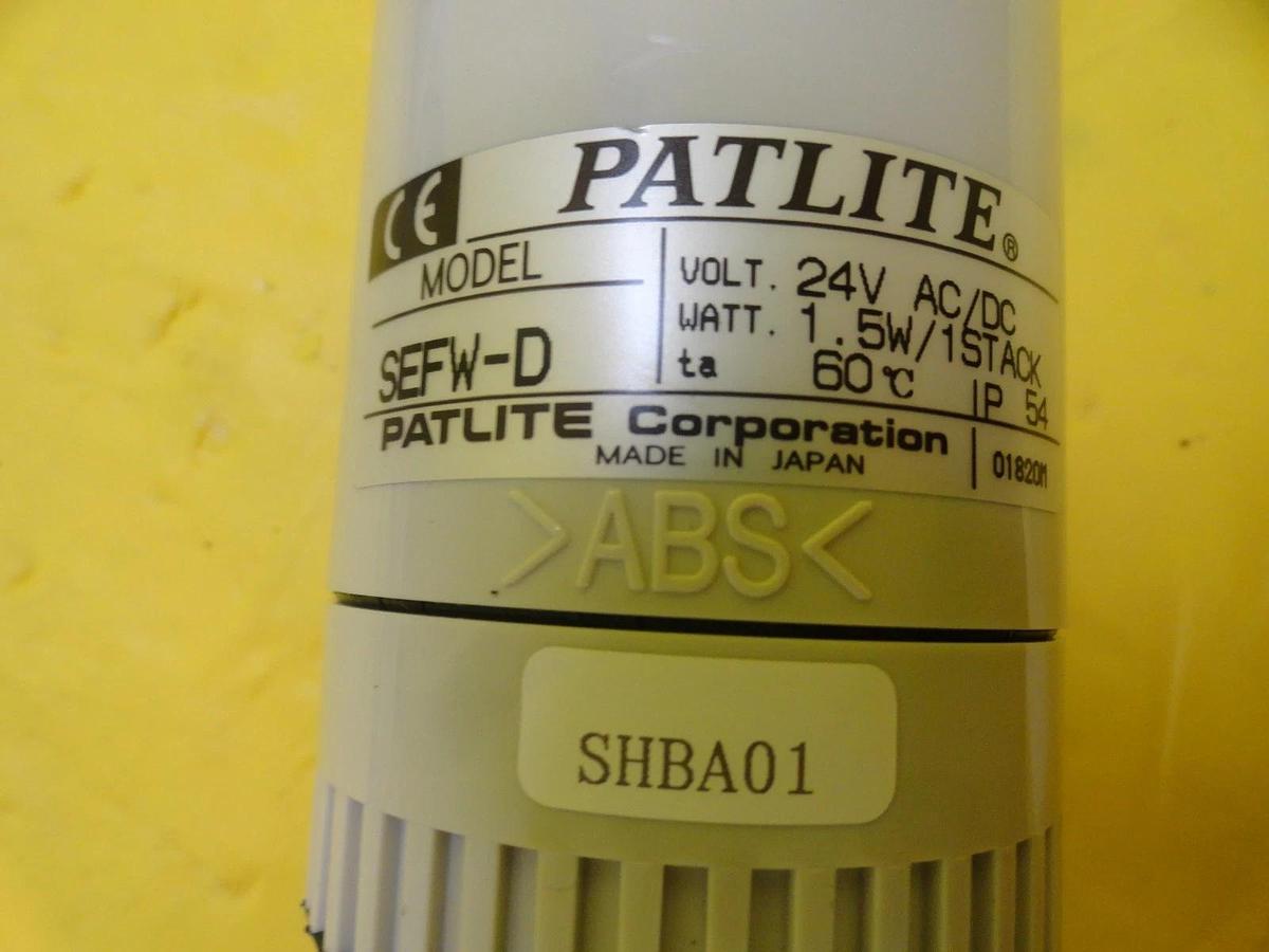 Used Patlite SEFW-D Modular Signal Tower 01820M Reseller Lot of 3 Used Working