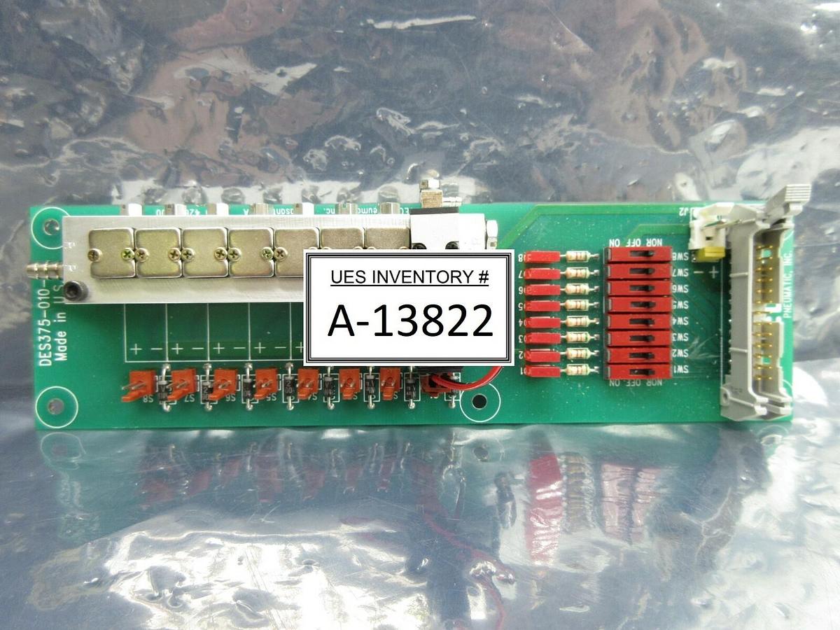 Used TECO Pneumatic DES375-010-8 1-Port Pneumatic Manifold Board PCB HA010E1 Working