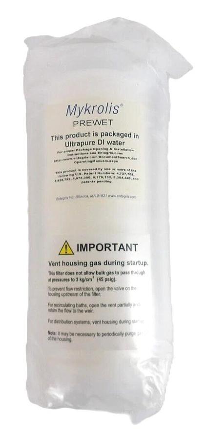 Mykrolis QCCZATM01K 10" QuickChange ATM Chemlock .05µm Prewet Filter New Spare