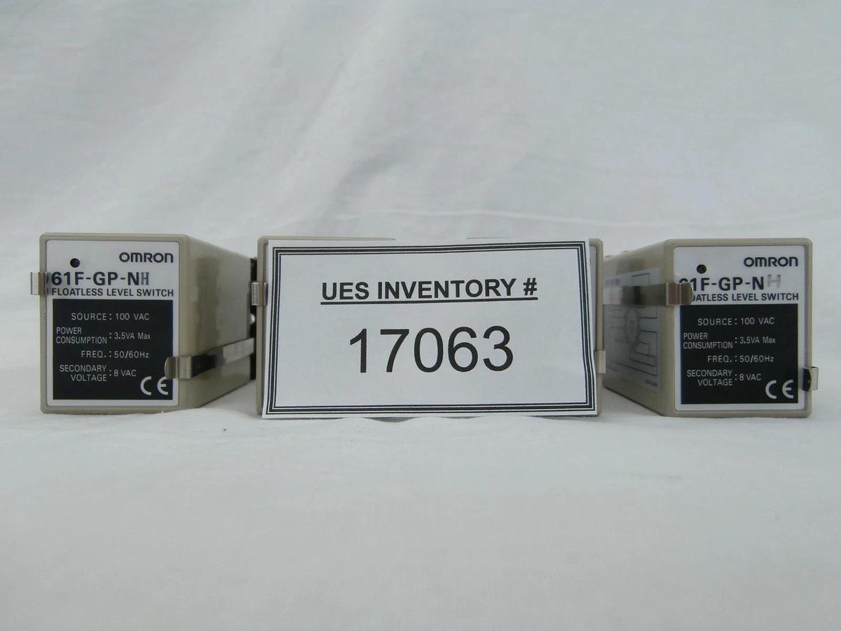 Used Omron 61F-GP-NH Floatless Level Switch with Socket Reseller Lot of 4 Used