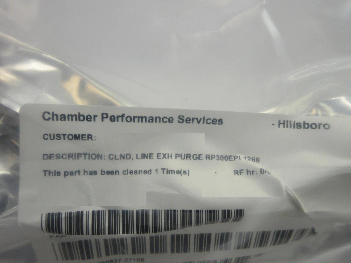 Used Chamber Performance Services 500128172 Exhaust Purge Line RP300EPI New