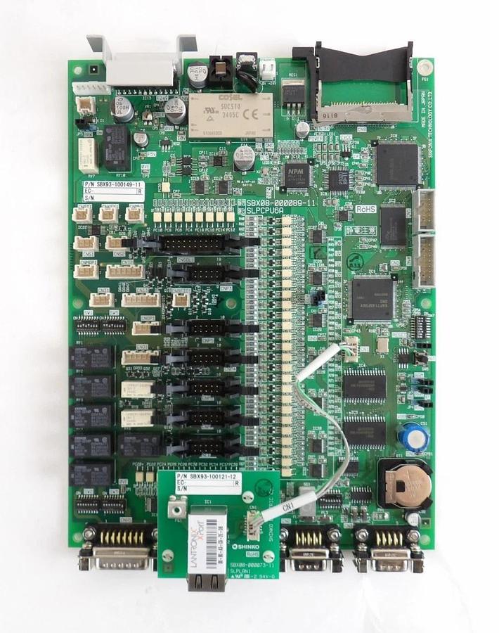Used Sinfonia SBX08-000089-11 SLPCPU6A PCB SBX93-100149-11 Shinko Lot of 3 Working