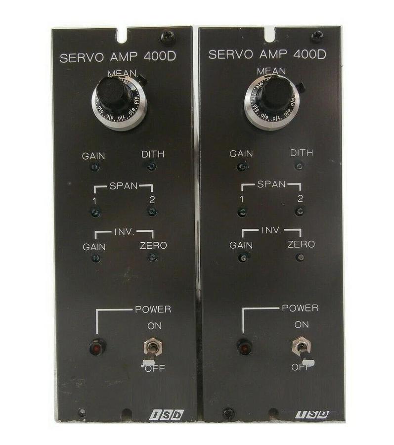 Used ISD SERVO AMP 400D Servo Power Supply Reseller Lot of 2 Working Surplus