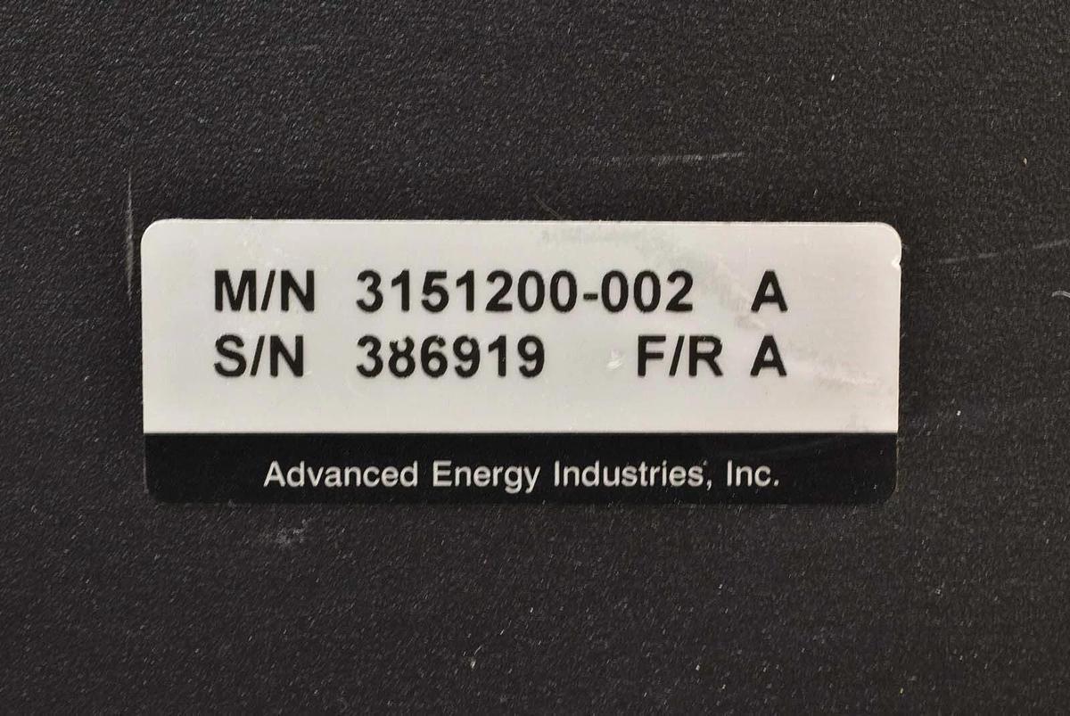 Used AE Advanced Energy 3151200-002 Ion Source Supply 61425 Kestrel IDX Surplus