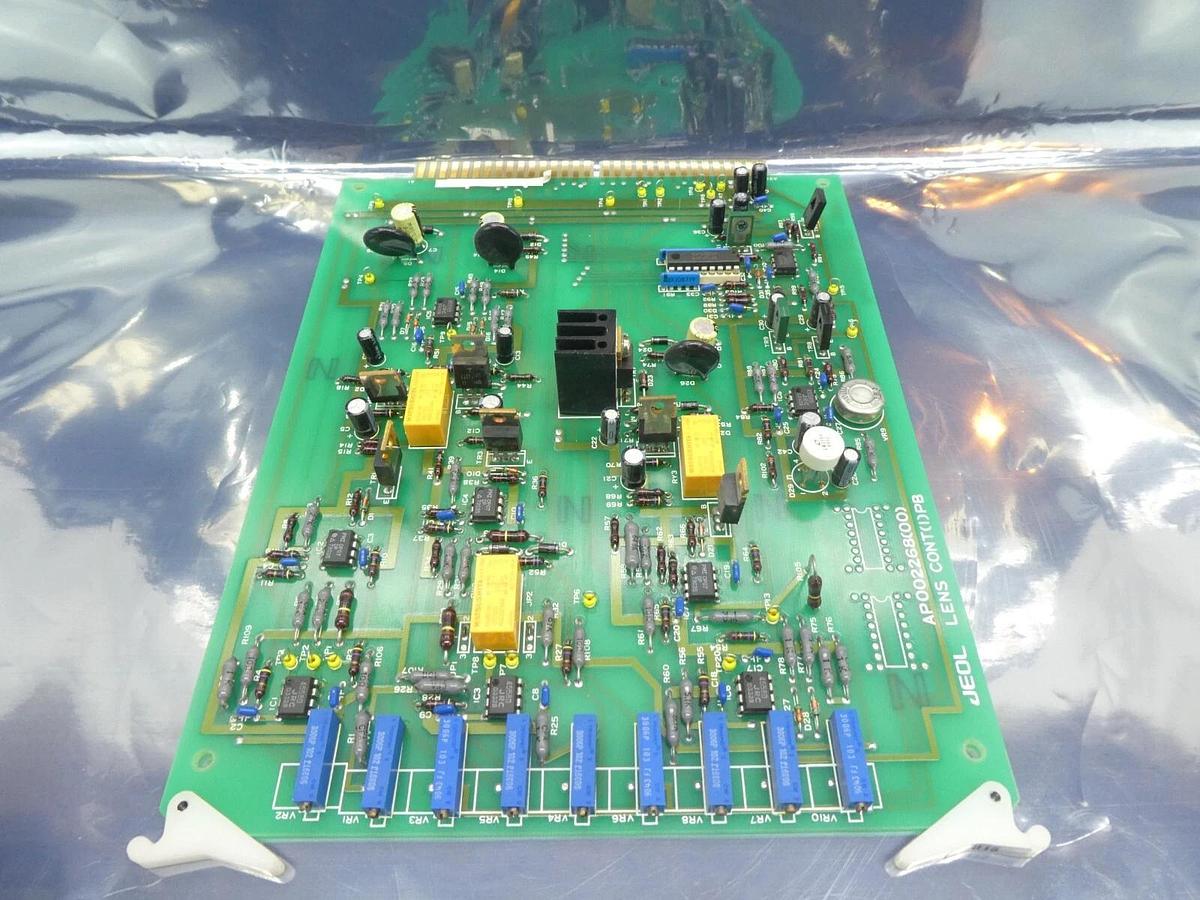 Used JEOL AP002268(00) Lens Control PCB Card LENS CONT(1)PB JSM-6300F SEM Working