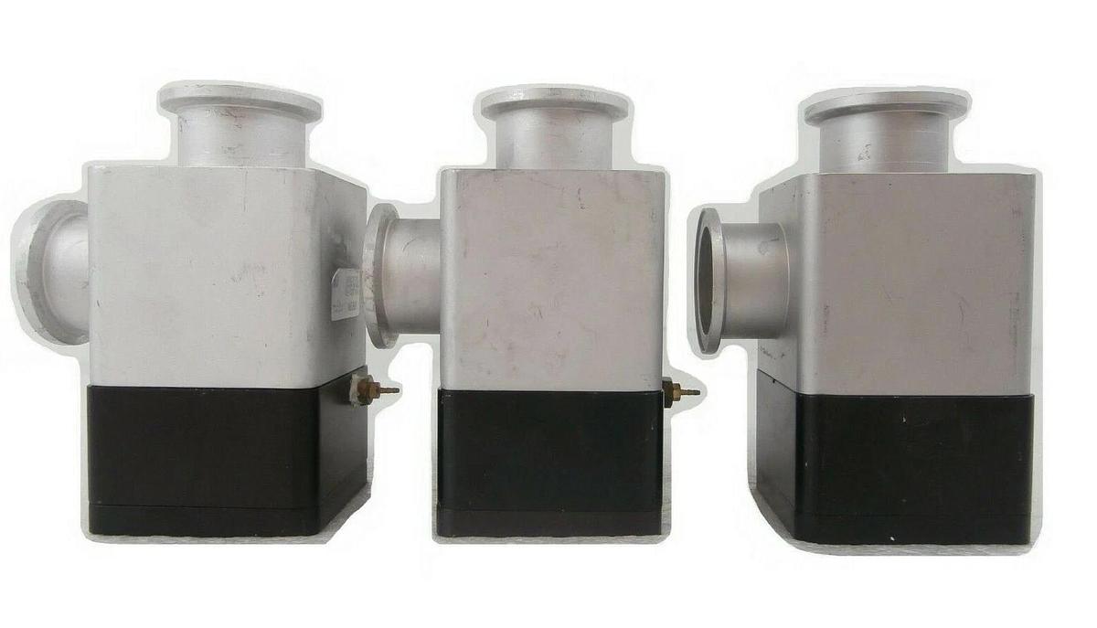 Used Varian L6281-703 Pneumatic Angle Valve NW-40-A/O Reseller Lot of 3 VSEA Working