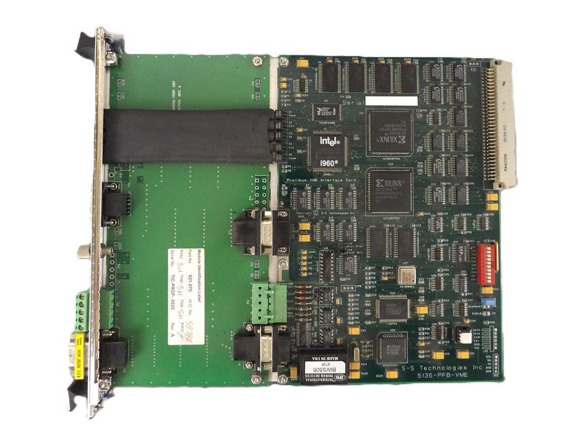 Used Brooks Automation TIC PROF Interface PCB Card 5136-PFB-VME Working Surplus