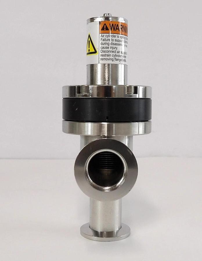Used Nor-Cal Pfeiffer 0190-22670 Pneumatic Angle Valve AMAT Reseller Lot of 2 Working