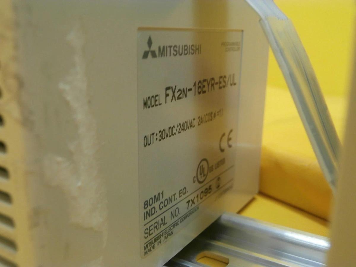 Used Mitsubishi FX1N-40MR-ES/UL PLC Control Assembly MELSEC FX2N-16EYR FX0N-3A Used