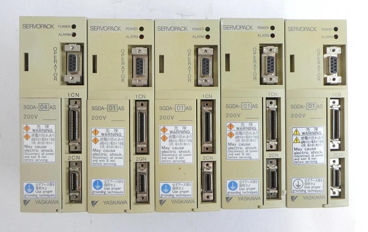 Used Yaskawa Electric SGDA-01AS SGDA-02AS Servo Driver Servopack Lot of 14 Working
