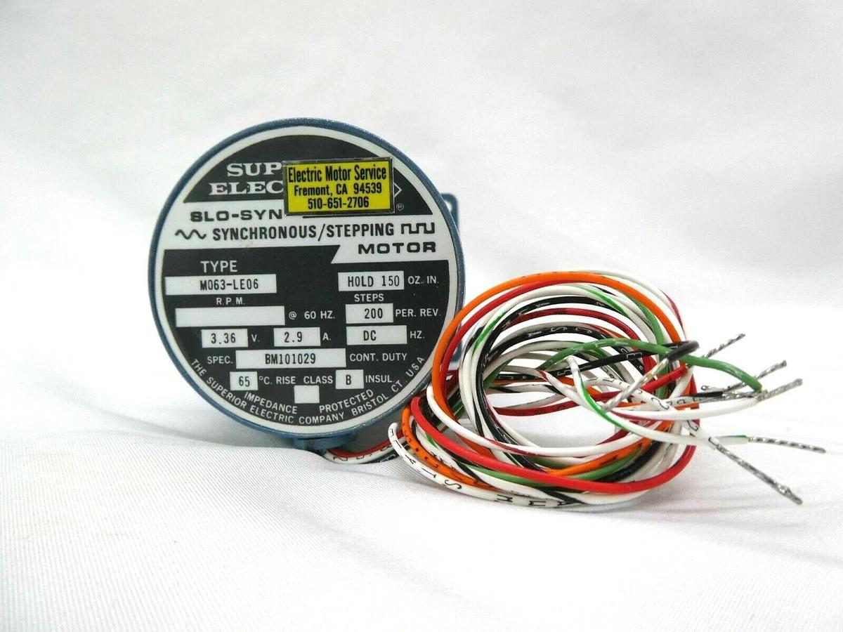 Used Superior Electric M063-LE06 Stepping Motor SLO-SYN Mattson 551-06218-00 New