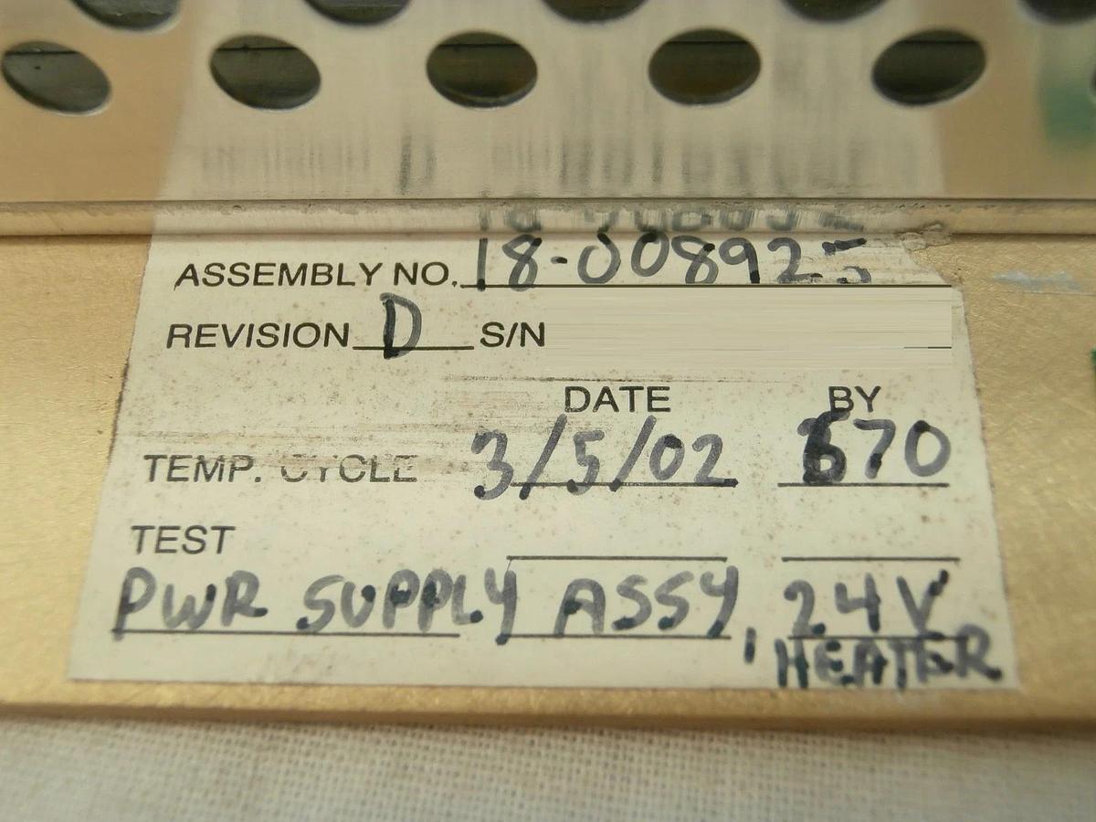 Used Therma-Wave 18-008925 Heater Power Supply Assembly Used Working