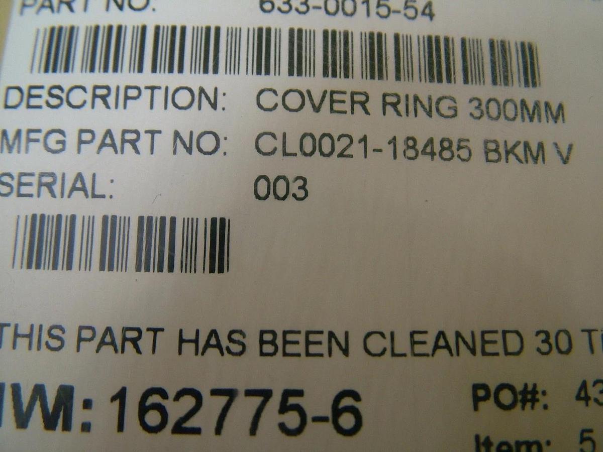 Refurbished AMAT Applied Materials 0021-18485 Cover Ring 300mm AMAT Centura Refurbished