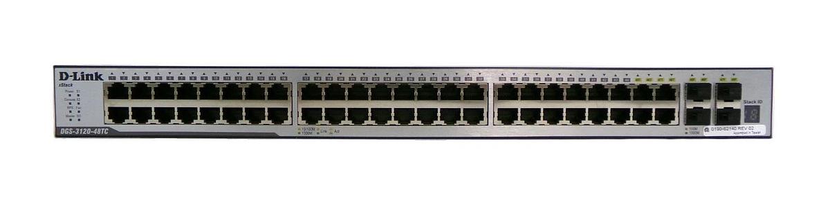 Used D-Link DGS-3120-48TC 24-Port Ethernet Switch xStack AMAT 0190-62140 New