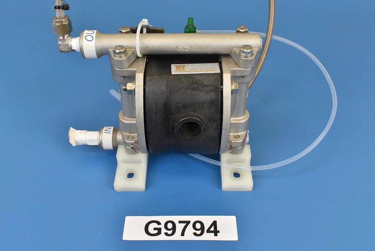 Used Tokyo Electron Ltd 011-000508-1 Pneumatic Drive Diaphragm Pump