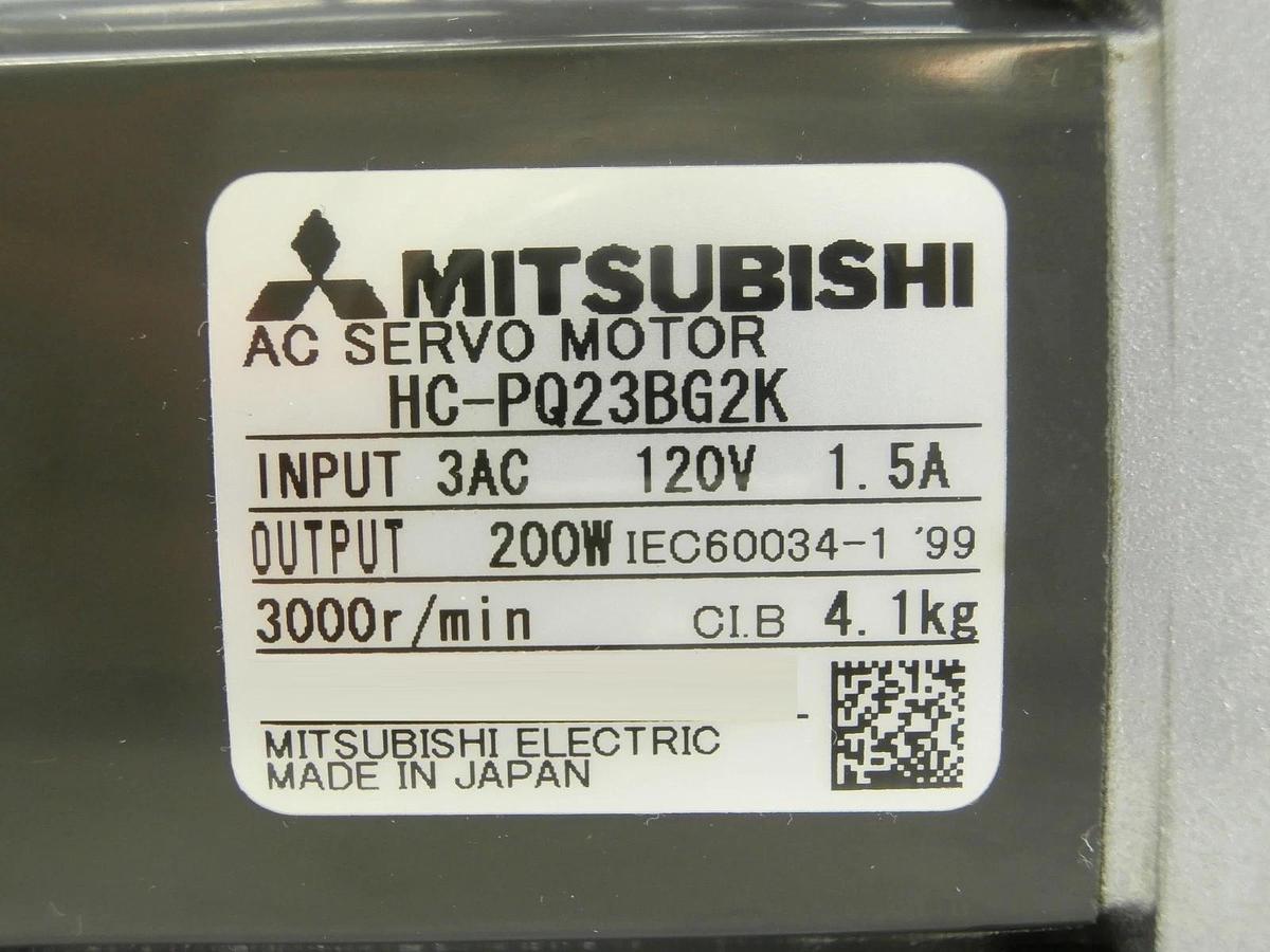 Used Mitsubishi HC-PQ23BG2K AC Servo Motor BK2-09B-02MEKAK1 Shinko VHT5-1-1 OHV Used