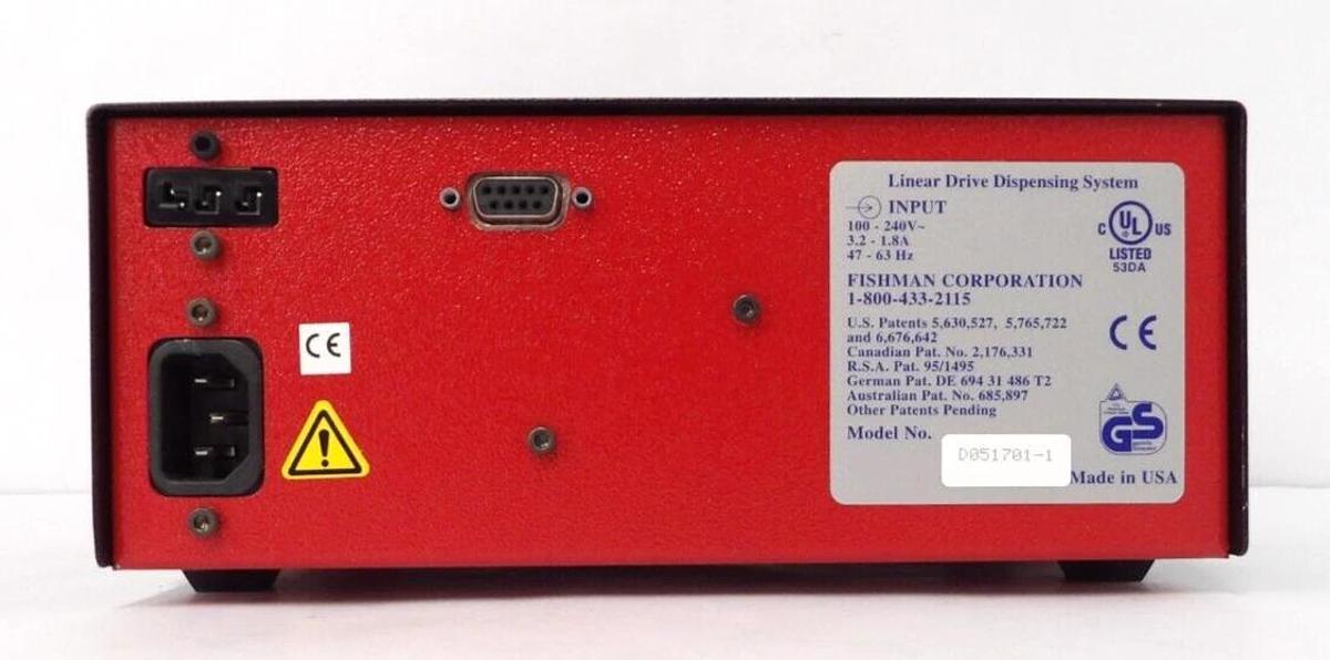 Used Fishman D051701-1 Linear Drive Dispensing System LDS9000 Working Surplus