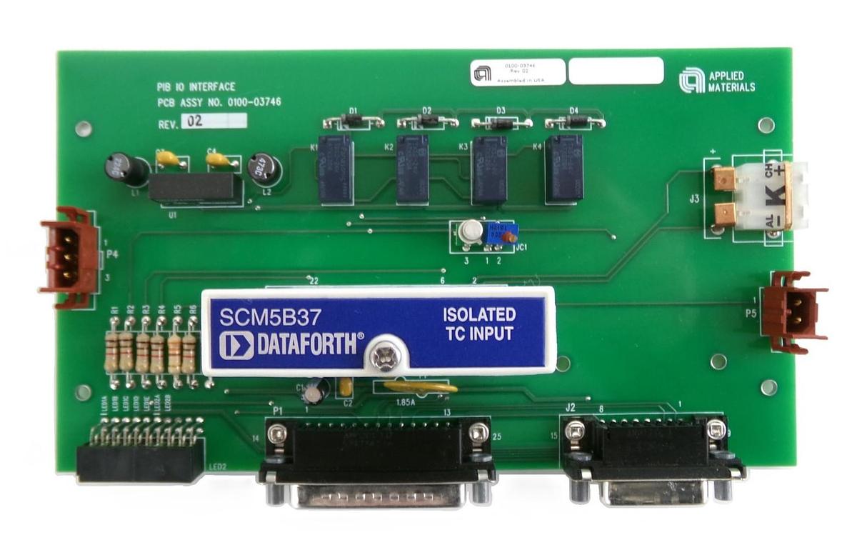 Used AMAT Applied Materials 0100-03746 PIB I/O Interface PCB 0110-03485 Working