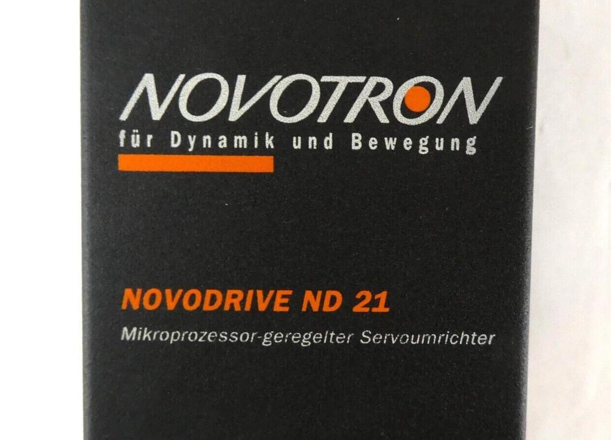 Used Novotron ND21-5605KS-011-01 Digital Servo Drive NOVODRIVE ND 21 Working Surplus