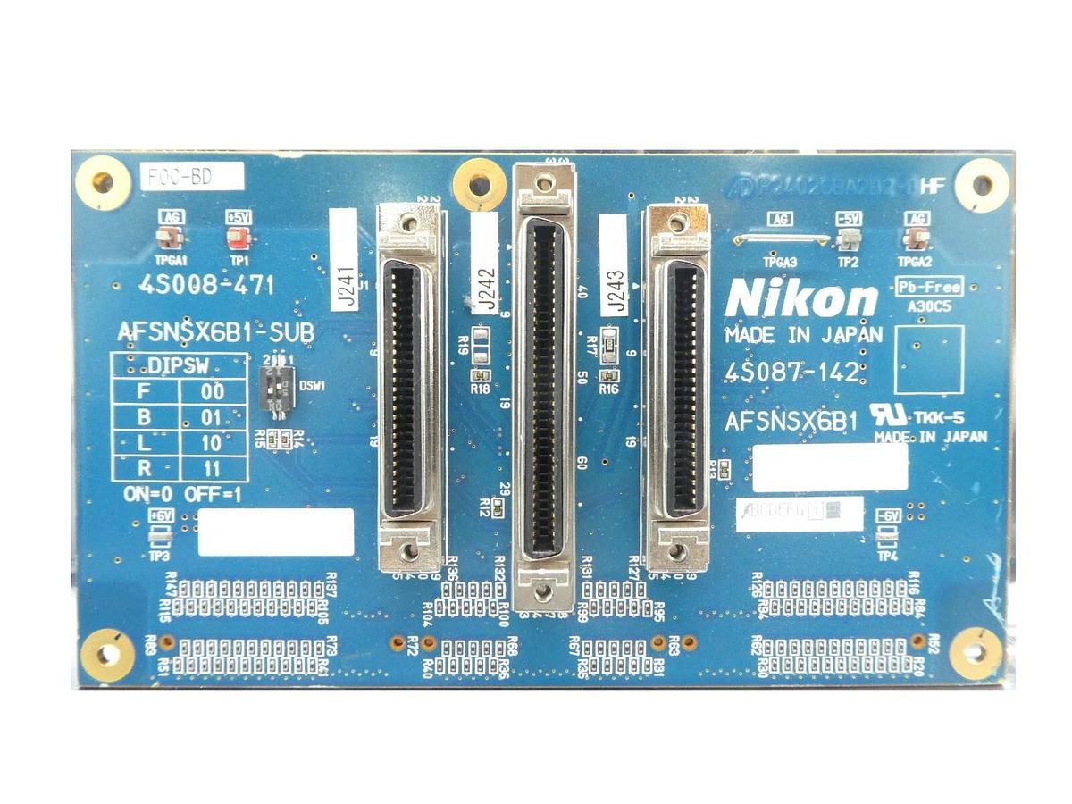 Used Nikon 4S087-142 Interface PCB AFSNSX6B1 4S008-471 NSR FX-601F Working Surplus