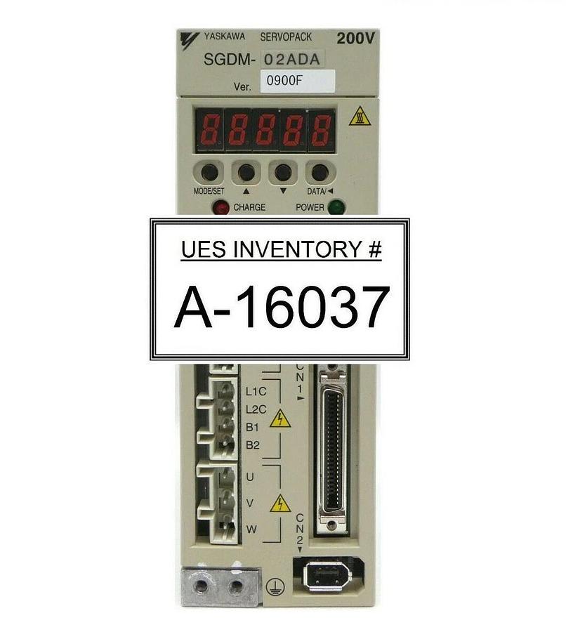 Used Yaskawa Electric SGDM-02ADA 200V Servo Drive SERVOPACK Ver. 0900F Working Spare
