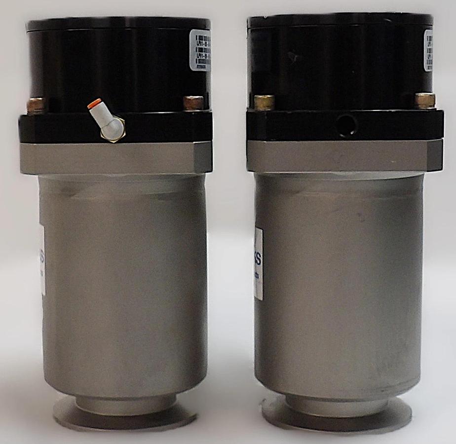 Used MKS Instruments LPV1-50-AK-CNZS Pneumatic Angle Valve Reseller Lot of 2 Working