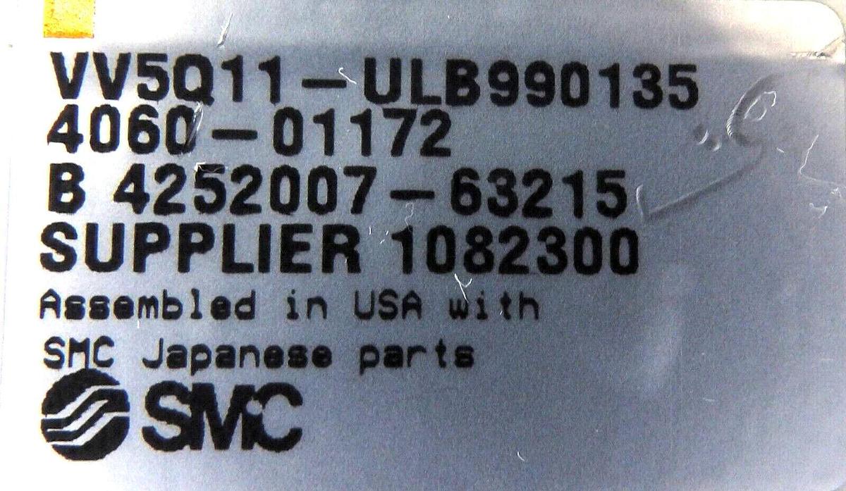 Used SMC VV5Q11-ULB990135 15-Port Pneumatic Valve Manifold AMAT 4060-01172 Working