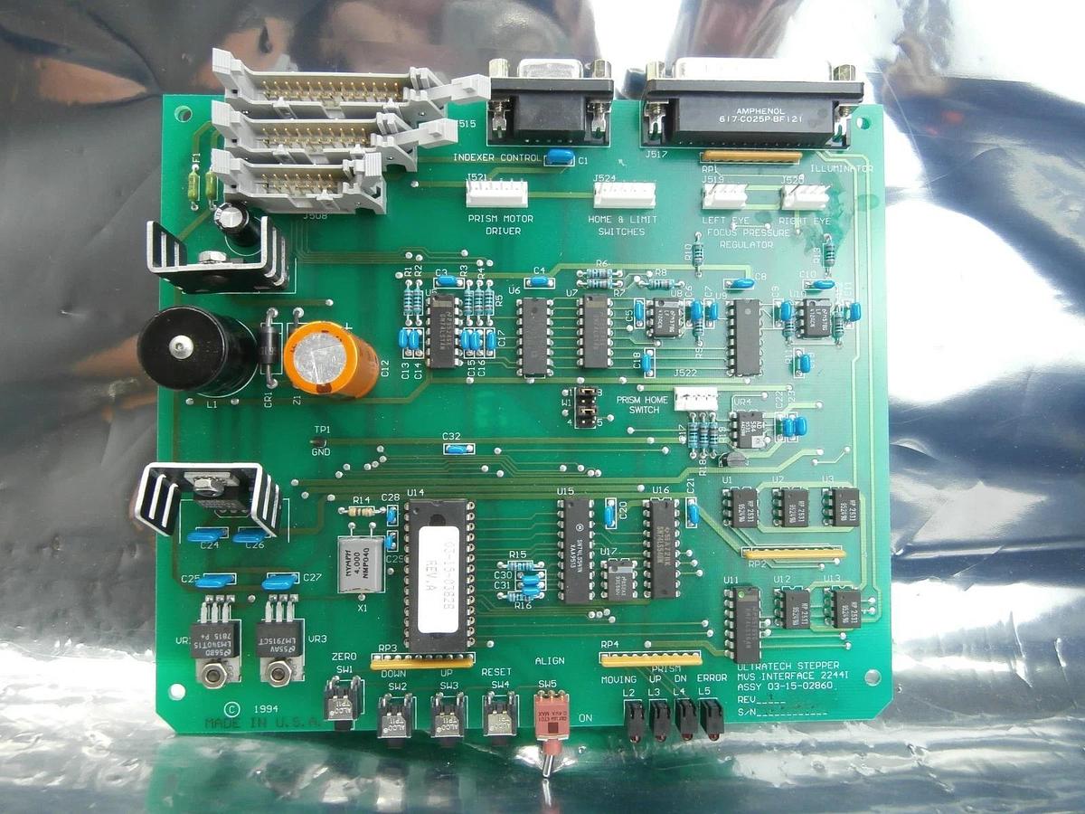 Used Ultratech Stepper 03-15-02860 MVS Interface 2244I PCB UltraStep 4700 Used