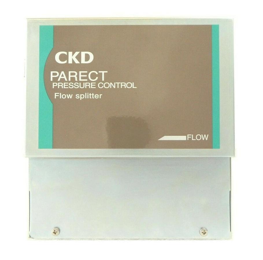 Used CKD TPR4-05-A100T-X3006 Pressure Controller Flow Splitter PARECT Working Surplus
