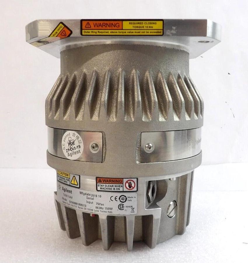 Used TV-301 NAV Agilent EX9698918M013 Turbomolecular Pump Turbo Tested For Rebuild