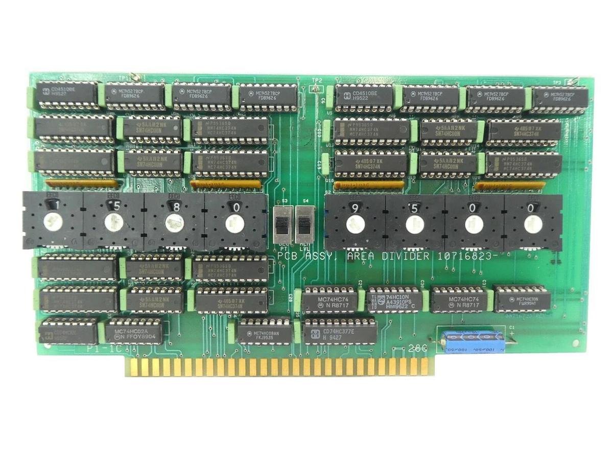 Used Varian Semiconductor VSEA 10716823 Area Divider PCB Card Working Surplus