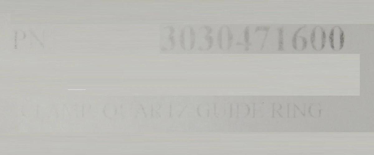Mattson Technology 303-04716-00 Quartz Guide Ring Clamp New Surplus