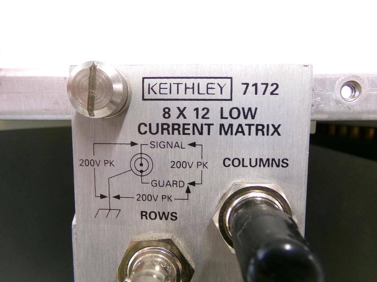 Used Keithley 707 Switching Matrix Mainframe with 7172 8x12 Low Current Working