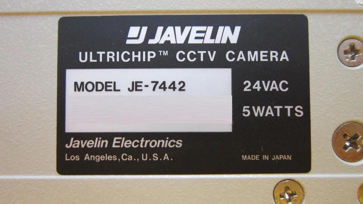 Used Javelin JE-7442 ULTRICHIP CCD Camera with Microscope Zoom Lens Working Surplus