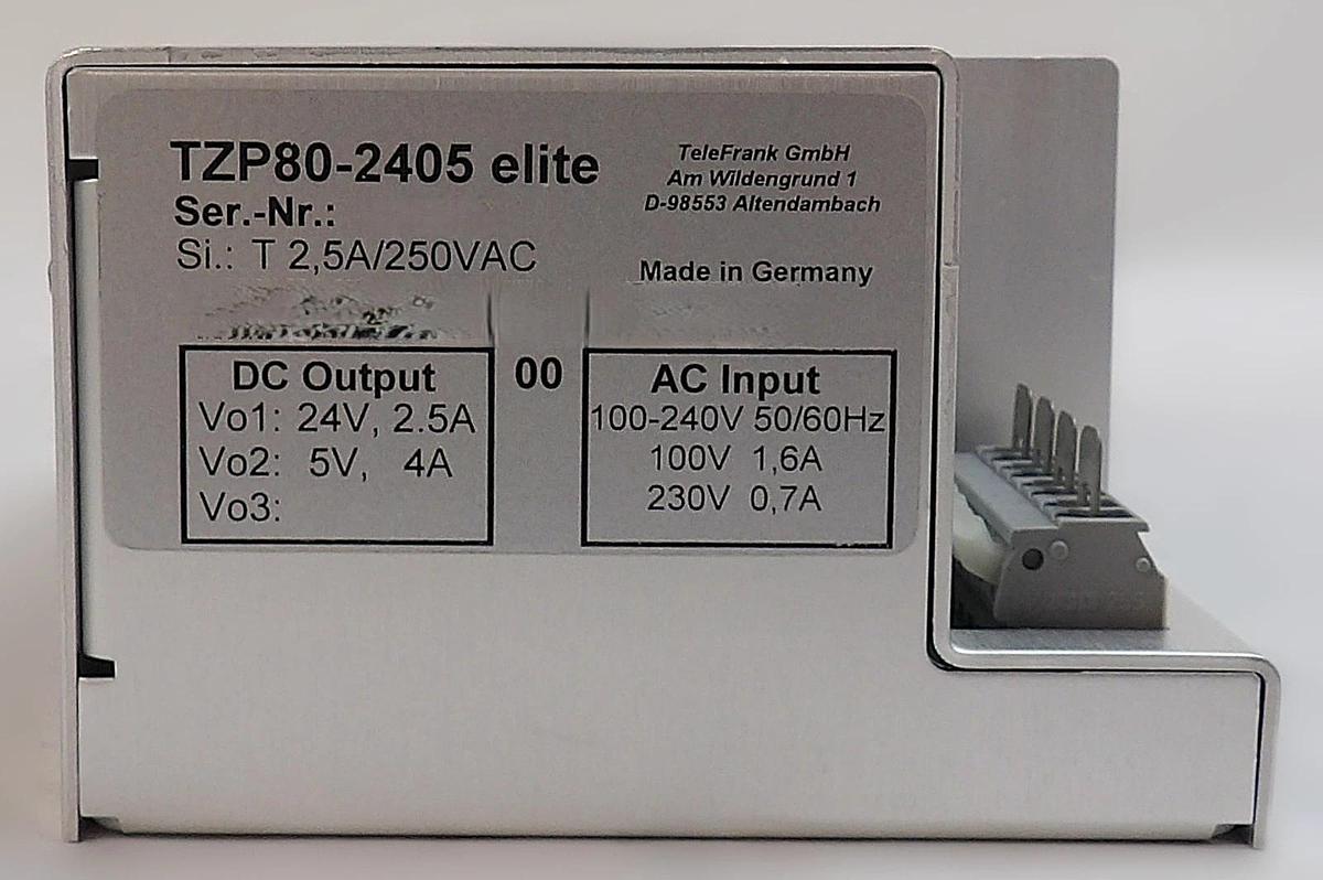 TeleFrank TZP80-2405 Elite AC-DC Converter TZP 80 Brooks 300mm Fixload New
