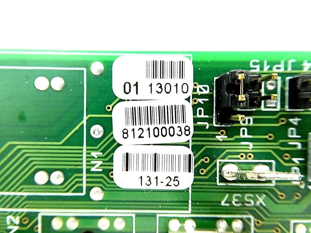 Used Jenoptik 812100038 Interface Board PCB 131-25 Brooks Automation Working Surplus