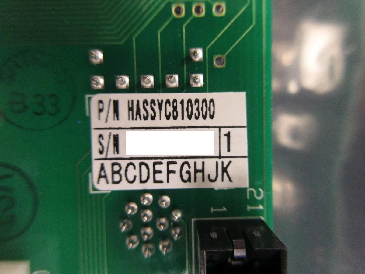 Used Asyst Shinko HASSYC810300 Operator Interface PCB with Key M197 2/2 Used Working